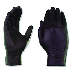 X3 by AMMEX Industrial Nitrile Gloves, Powder-Free, XX-Large, 3 mil Thick, 9.5" Long, Black, 100/Box (BX349100BX)
