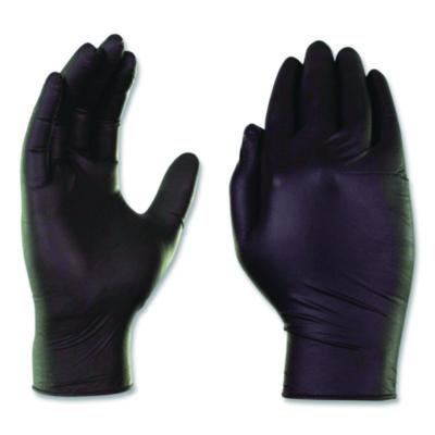 X3 by AMMEX Industrial Nitrile Gloves, Powder-Free, XX-Large, 3 mil Thick, 9.5" Long, Black, 100/Box (BX349100BX)