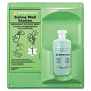 Honeywell Saline Eye Wash Wall Station, 16 oz Bottle, 1 Bottle/Station (320004600000)