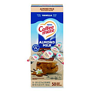 Coffee mate Plant-Based Almond Milk Non-Dairy Liquid Creamer Singles, Natural Vanilla, 0.38 oz Mini Cups, 50/Box (42258)
