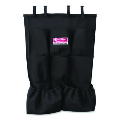 8-Pocket Organizer for Suncast Commercial Full-Size and Compact Housekeeping Carts, 19.5" x 1.67" x 26.83", Black (HKCBAG04D)