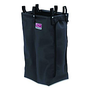 Divided Bag for Suncast Commercial Full-Size and Compact-Size Housekeeping Carts, 25.4 gal, 15.6" x 12.52" x 29.95", Black (HKCBAG02D)