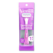 Gillette Venus Sensitive Sensible Razors, 3 Blades, 36/Carton (64906)