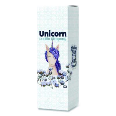 Unicorn Cotton Tampons, Regular Absorbency, 60/Box, 6 Boxes/Carton (TOP08159)