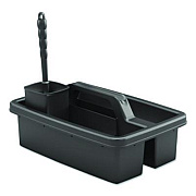 Suncast Commercial Toilet Brush Caddy Kit, 8" Handle, Black (HKCTBKIT)