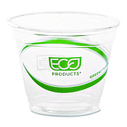 Eco-Products GreenStripe Renewable and Compostable Cold Cups, 9 oz, Plastic, Clear, 50/Pack, 20 Packs/Carton (EPCC9SGS)