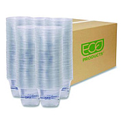 Eco-Products BlueStripe 25% Recycled Content Cold Cups, 9 oz, Plastic, Clear/Blue, 50/Pack, 20 Packs/Carton (EPCR9)