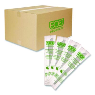 Eco-Products Plantware Compostable Cutlery, Knife, Plastic, White, 1,000/Carton (EPS011W)