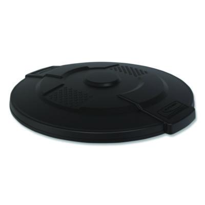 Suncast Commercial Utility Trash Can Lid for 44 gal Trash Can, 24.88" Diameter x 3", Black (TCU44GLIDD)