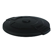 Suncast Commercial Utility Trash Can Lid for 32 gal Trash Can, 22.22" Diameter x 3", Black (TCU32GLIDD)