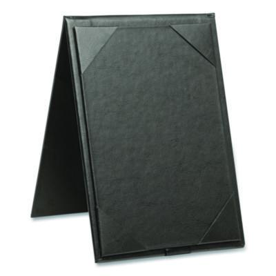 Excello Global Products Table-Top Menu Holder, For 5 x 7 Menus, 5.6 x 7.6 Holder, Black (SPLSMENU5X7A)
