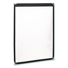 Excello Global Products Menu Holder For 8.5 x 11 Menus, Portrait Orientation, 9.3 x 11.9 Holder, Clear/Black/Gold (SPLSMENU21PK)