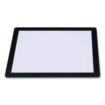 Excello Global Products Menu Holder For 8.5 x 11 Menus, Landscape Orientation, 12.6 x 10.2 Holder, Clear/Black (SPLSMENU8511)