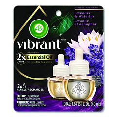 Air Wick Scented Oil Refill, Lavender and Waterlily, 0.67 oz, 2/Pack (6233803076)