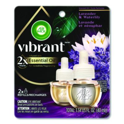 Air Wick Scented Oil Refill, Lavender and Waterlily, 0.67 oz, 2/Pack (6233803076)