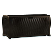 Suncast Large Deck Box, 13.23 cu ft, 50" x 25.5" x 25.5", Java (DBW9200)