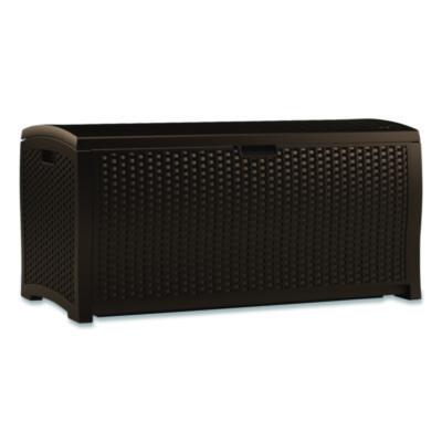 Suncast Large Deck Box, 13.23 cu ft, 50" x 25.5" x 25.5", Java (DBW9200)