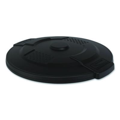 Suncast Commercial Utility Trash Can Lid for 20 gal Trash Can, 19.74" Diameter x 2.9", Black (TCU20GLIDD)