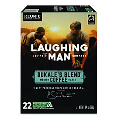 Laughing Man Coffee Company Dukale's Blend K-Cup Pods, 22/Box (8338)