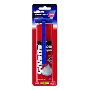 Gillette Shave Kit, 2-Blade Razor and 2 oz Foam Shave Crean (70104)