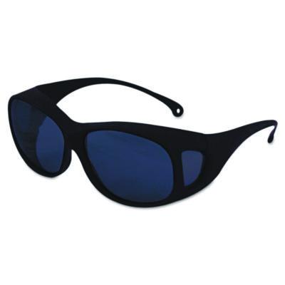 KleenGuard V50 OTG Safety Eyewear, Black Full Frame OTG, Blue Shade 5 VLT Dual Lens (21917)