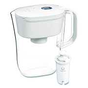 Brita Small 6-Cup Water Filter Pitcher with 1 Standard Filter, Denali, White, 2/Carton (36089)