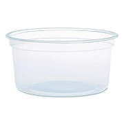 Dart MicroGourmet Food Containers, 12 oz, 4.68" Diameter x 2.25"h, Clear, Plastic, 500/Carton (MN120100)