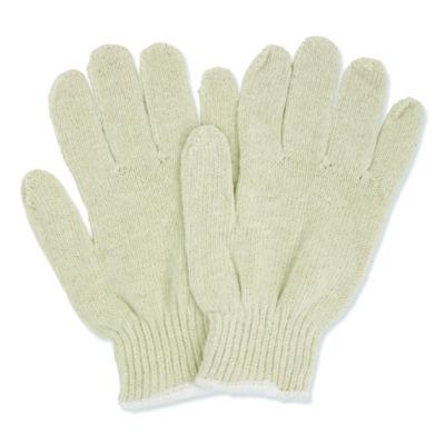 HOSPECO ProWorks String Knit Glove, Reversible, Large, Natural, 12 Pairs (GWSKNL)