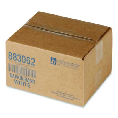 Hoffmaster Adhesive Napkin Bands, White, 1.5", 10,000/Carton (883062)
