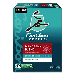 Caribou Coffee Mahogany Coffee K-Cups, 24/ Box (6990)