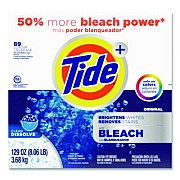 Laundry Detergent with Bleach, HE Compatible, 80 Loads, Tide Original Scent, Powder, 129 oz Box (16667EA)