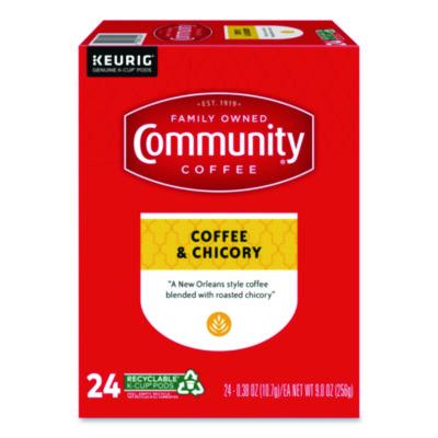 Community Coffee Coffee and Chicory K-Cups, 24/Box (6414CC)