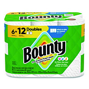 Bounty Select-a-Size Kitchen Roll Paper Towels, 2-Ply, 6 x 11, White, 82 Sheets/Double Roll, 6 Rolls/Carton (15703)