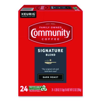 Community Coffee Signature Blend K-Cup, 24/Box (6404CC)