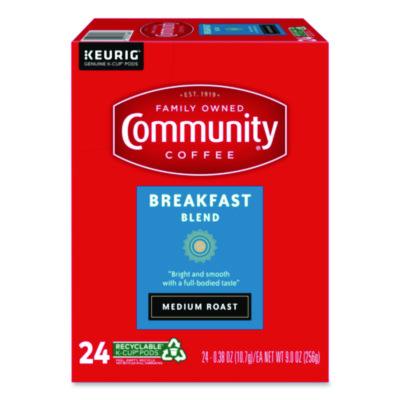 Community Coffee Breakfast Blend K-Cup, 24/Box (6406CC)
