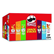 Pringles Snack Stack Variety Pack Crisps, (6) 0.67 and (21) 0.74 oz/Tubs, 27/Carton (KEE18263)