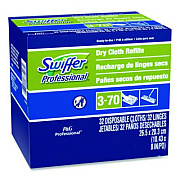 Swiffer Dry Refill Cloths, 10.63" x 8", White, 32/Box (33407BX)