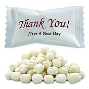 Stewart Superior Thank You Have a Nice Day Mints, White Buttermint, Individually Wrapped, 1,000/Carton (CJ3007B)