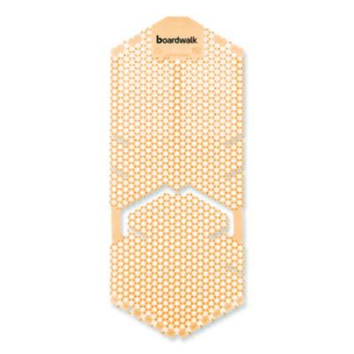 Boardwalk Vertical Urinal Screen, Summer Sunshine Scent, Yellow, 5.22 oz, 6/Carton (VERUSYL)
