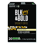 BLK & Bold Rise and GRND K-Cups, 0.41 oz K-Cup, 20/Box (0055)