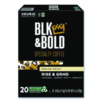 BLK & Bold Rise and GRND K-Cups, 0.41 oz K-Cup, 20/Box (0055)