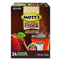 Mott's Hot Apple Cider K-Cup Pods, 1 oz K-Cup Pod, 24/Box (8604)