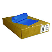 Heritage Eco Blend Max Can Liners, 45 gal, 0.8 mil, 40" x 46", Blue, 25 Bags/Roll, 6 Rolls/Carton (L8046TXER1)
