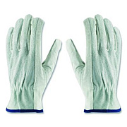 PIP Top-Grain Leather Drivers Gloves with Shoulder-Split Cowhide Leather Back, Gunn Cut, Keystone Thumb, Medium, Gray, Pair (68161SBM)