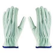 PIP Top-Grain Leather Drivers Gloves with Shoulder-Split Cowhide Leather Back, Gunn Cut, Keystone Thumb, Small, Gray, Pair (68161SBS)