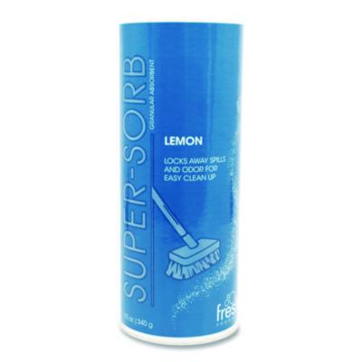 Fresh Products Super-Sorb Liquid Spill Absorbent, Lemon Scent, 720 oz Absorbing Volume, 12 oz Shaker Can (614SSEA)