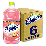 Fabuloso Multi-Use Cleaner, Peach Scent, 56 oz Bottle, 6/Carton (61046751)