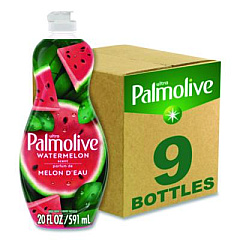 Ultra Palmolive Dishwashing Liquid, Watermelon Scent, 20 oz Bottle, 9/Carton (61047428)