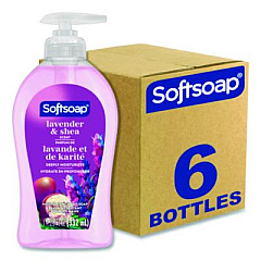Softsoap Liquid Hand Soap Pumps, Lavender Shea Scent, 6/Carton (US07058ACT)