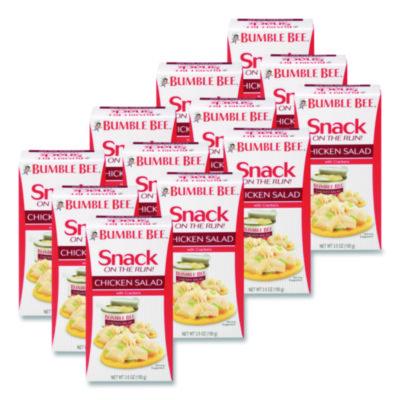 Bumble Bee Snack on the Run Chicken Salad with Crackers, 3.5 oz Pack, 12/Carton (AHF70350)